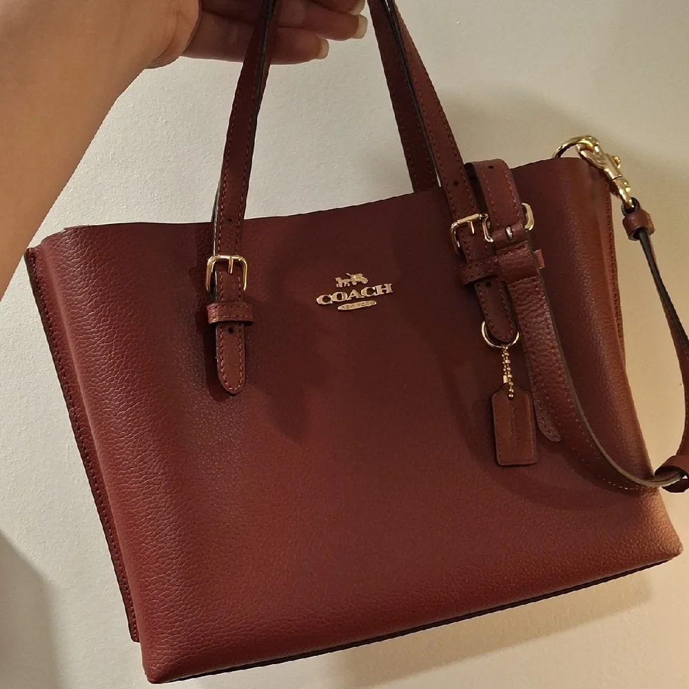 Coach Mahogany Leather Tote - Picture 2 of 3